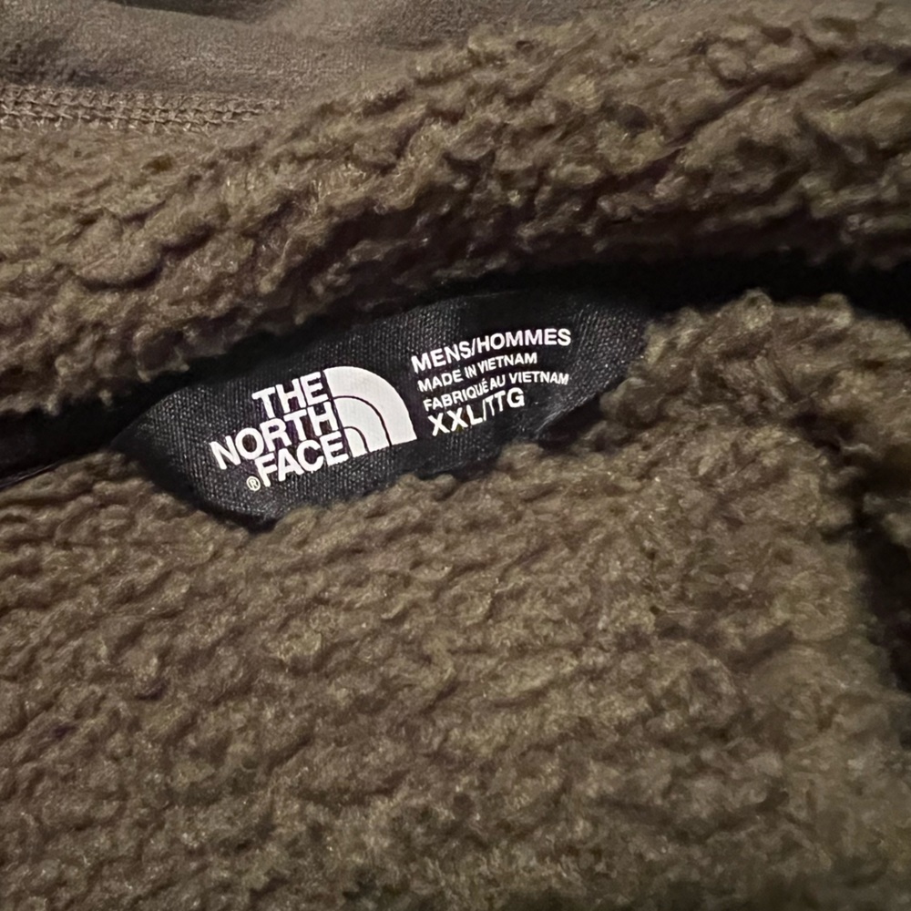The North Face Fleece Lined Full Zip Jacket Olive Green Men’s XXL / 2X - Picture 12 of 12